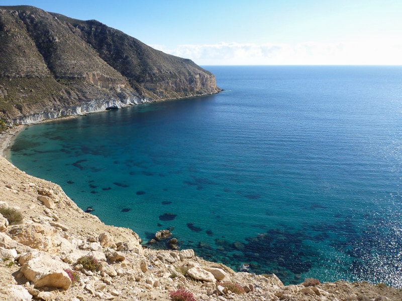 Cala San Pedro'da bir koy, İspanya
