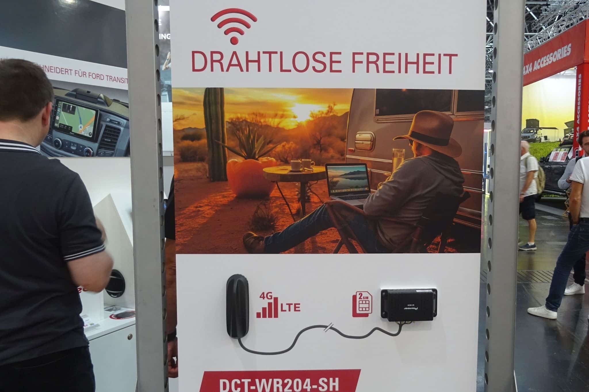Pioneer DCT-WR204-SH (2024) – Hareket halindeyken en iyi bağlantı için antenli 4G Wi-Fi yönlendirici